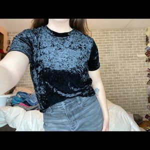 Black Velvet Top